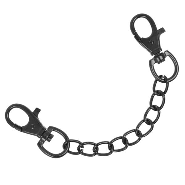 FETISH SUBMISSIVE DARK ROOM - VEGAN LEATHER ANKLE HANDCUFFS WITH NEOPRENE LINING 3